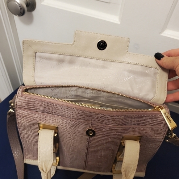 Botkier Eden Embossed Satchel/Shoulder Bag Leather Classic - Picture 6 of 14